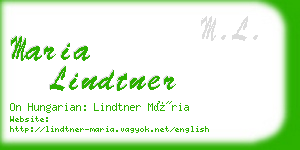 maria lindtner business card